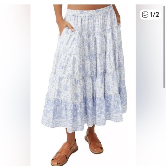 FREE PEOPLE
Full Swing Floral Border Detail Cotton Blend - Picture 2 of 2